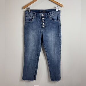 Greene St. Denim Blue High Rise Kick Flare Women’s Jeans (29)